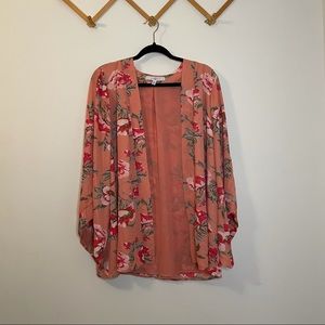 Fever Open Front Bell Sleeved Kimono